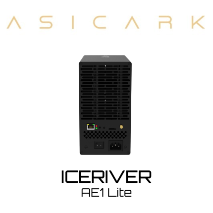 ICERIVER AE1 Lite home silent miner with black grill, optimized for efficient ALEO (zkSNARK algorithm) mining.