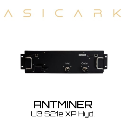 The ANTMINER U3S21e XP Hyd 860T water-cooled Bitcoin miner ensures the stable operation of its 860T high hash rate through an efficient hydro cooling system.