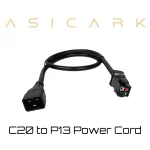 C20 to P13 Power Cable – 20A 250V 3.31mm²Heavy-Duty Cord for Servers, PDU & ASIC Miner
