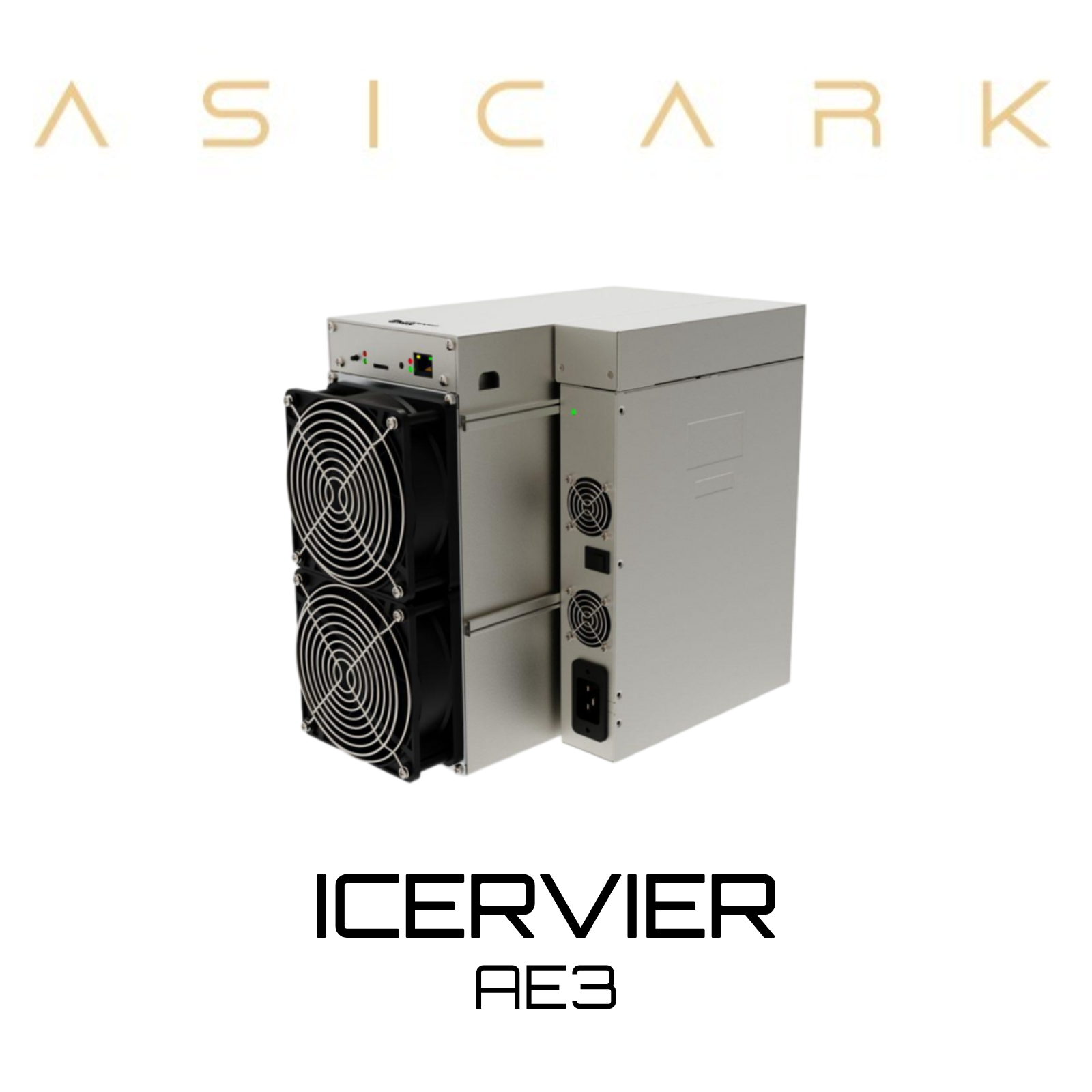 AE3 The ICERIVER AE3 is a professional air-cooled miner designed for efficiently mining the ALEO cryptocurrency, delivering extreme hashing power.
