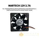 Antminer MARTECH 12V 2.7A 5600RPM Miner Fans | ASICARK