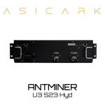 Bitmain ANTMINER 3U S23 Hyd Water-Cooled Bitcoin Miner, with a hash rate of 1.16P, utilizes an efficient hydro cooling system for high-performance mining.