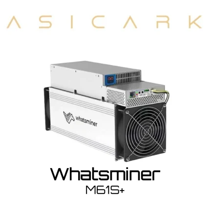 MircoBT Whatsminer M61S+ ASIC miner image for BTC, BCH, and BSV mining, SHA-256 cryptocurrency mining machine