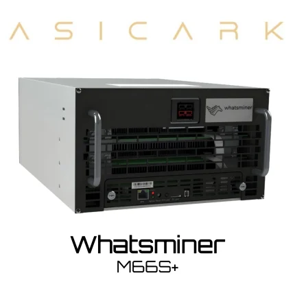 MircoBT Whatsminer M66S+ ASIC miner image for BTC, BCH, and BSV mining, SHA-256 cryptocurrency mining machine
