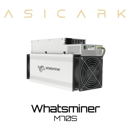 MircoBT Whatsminer M70S ASIC miner image for BTC, BCH, and BSV mining, SHA-256 cryptocurrency mining machine
