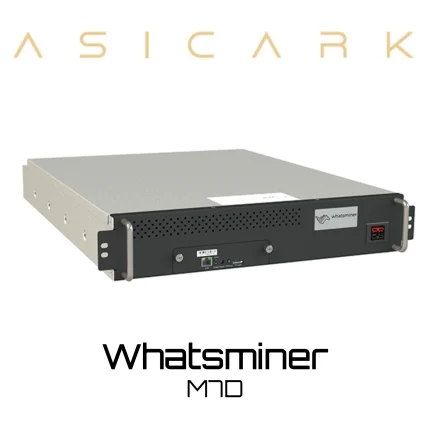 MircoBT Whatsminer M7D ASIC miner image for BTC, BCH, and BSV mining, professional SHA-256 cryptocurrency mining machine