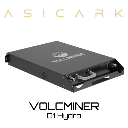 Volcminer D1 Hydro ASIC miner image for LTC+DOGE+BELLS+JKC+LKY+PEP mining, Scrypt cryptocurrency mining machine