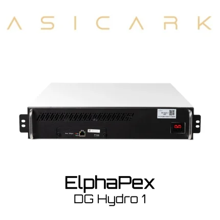 ElphaPex DG Hydro 1 ASIC miner image for LTC+DOGE+BELLS+JKC+LKY+PEP mining, Scrypt cryptocurrency mining machine
