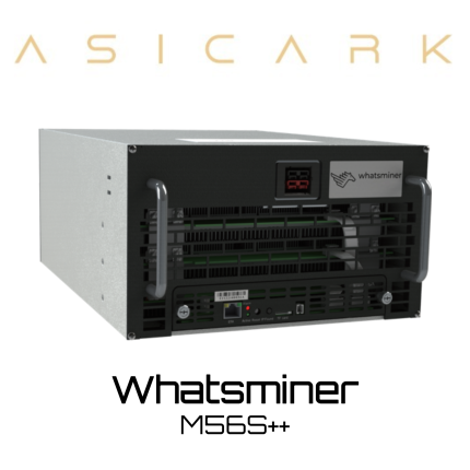 MircoBT Whatsminer M56S++ ASIC miner image for BTC, BCH, and BSV mining, SHA-256 cryptocurrency mining machine