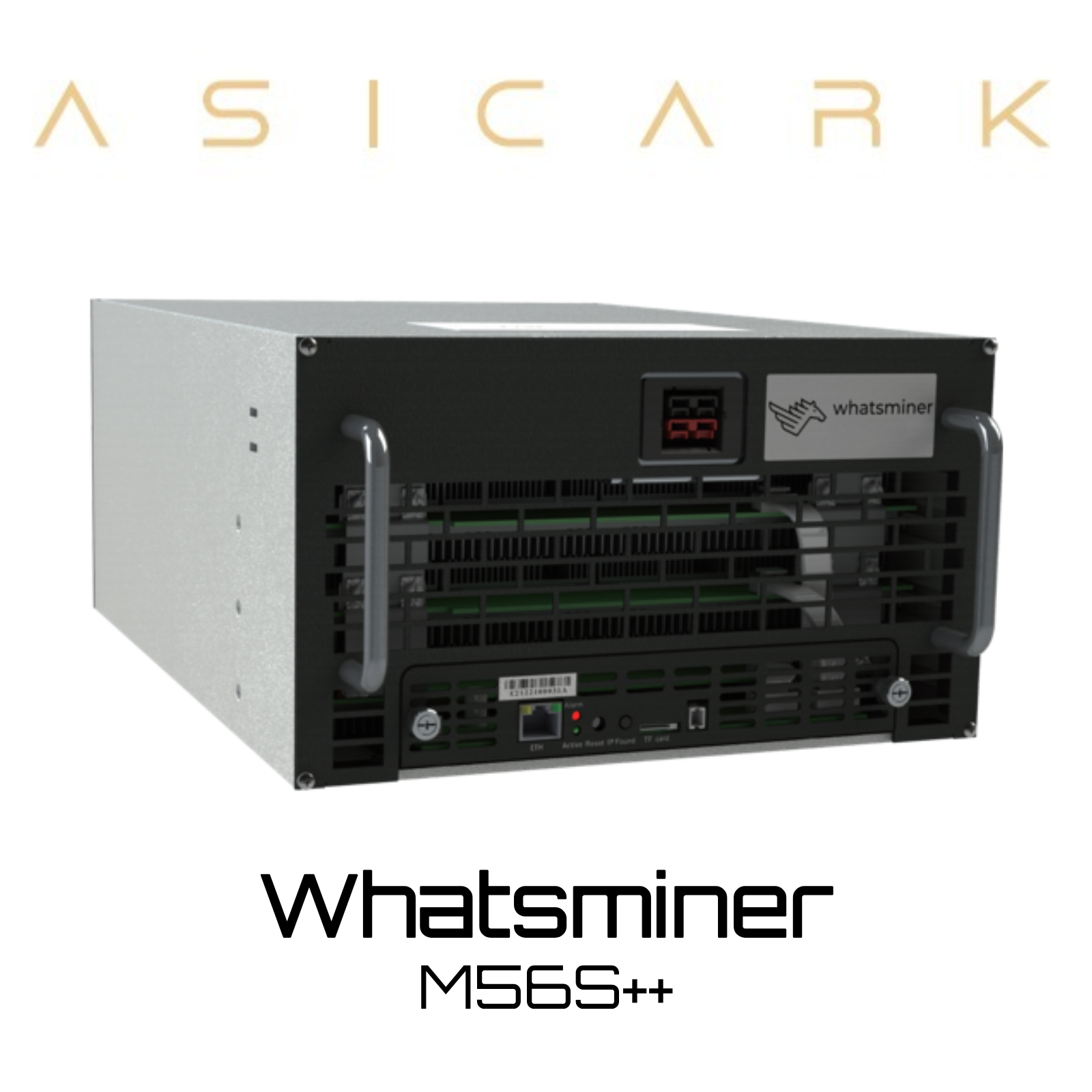 MircoBT Whatsminer M56S++ Bitcoin Miner | Supports BTC / BCH / BSV Mining MircoBT Whatsminer M56S++ ASIC miner image for BTC, BCH, and BSV mining, SHA-256 cryptocurrency mining machine